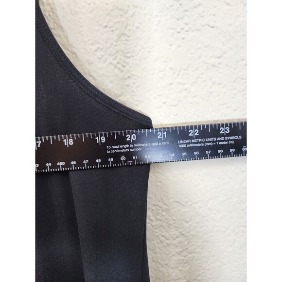 Nouriel New York Vintage Maxi Dress Black Sleeveless Tank Shift Made in USA OSFA - Picture 4 of 6